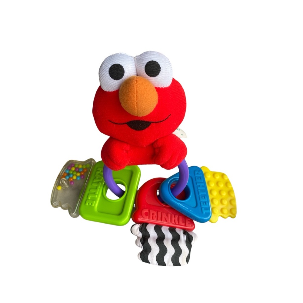 Vintage Elmo 1998 Tyco Rattle, Crinkle, Teether